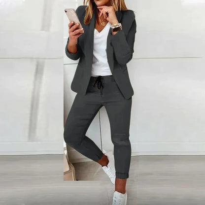 Calista™️ Comfy Bijpassende broek en blazer set