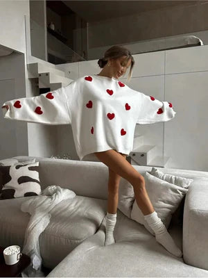 Cupido™️ Women's Heart Sweater