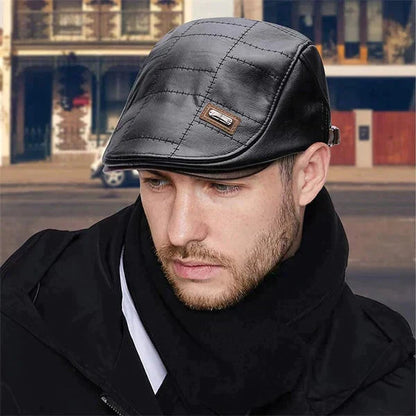 Baxter™ Nieuwe mode leren baret