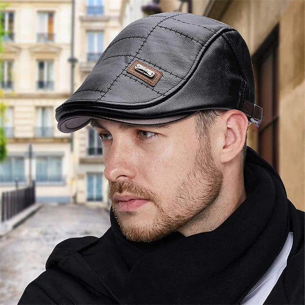 Baxter™ Nieuwe mode leren baret