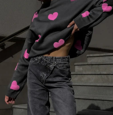 Cupido™️ Women's Heart Sweater