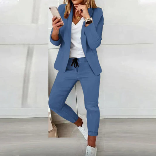 Calista™️ Comfy Bijpassende broek en blazer set